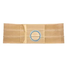 4" Beige, Regular Elastic, Flat Panel Belt, Prolapse Flap, Small, 2-3/4" Center Opening