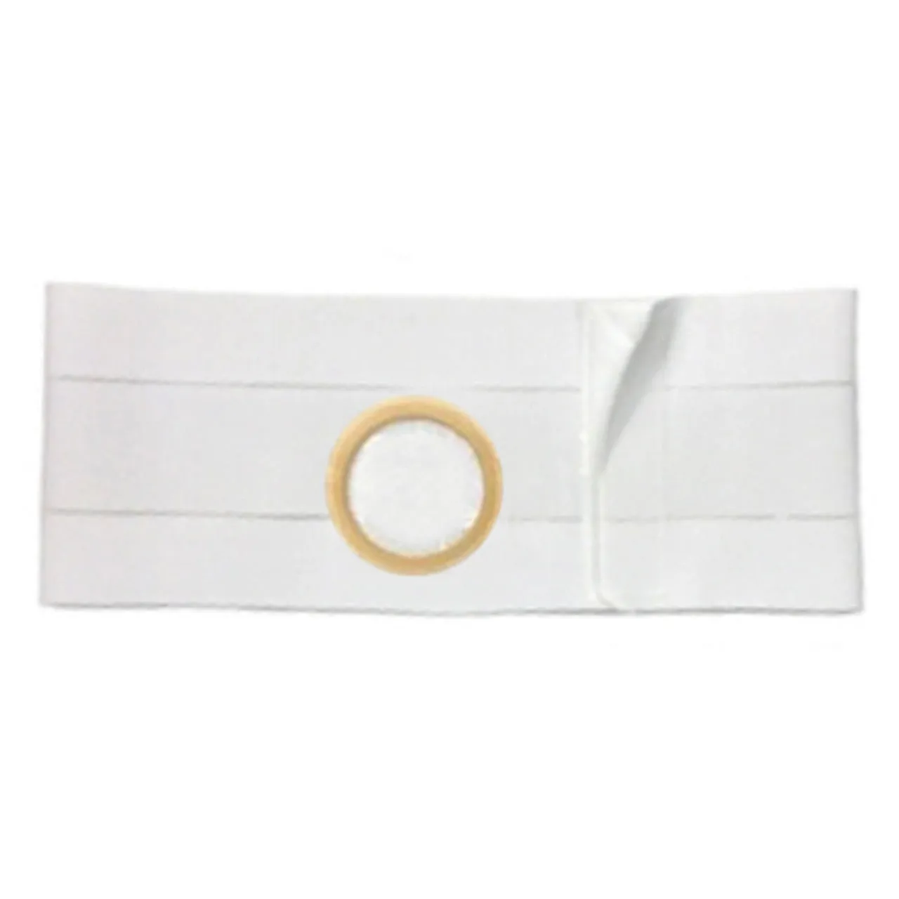 5" White, Regular Elastic, Flat Panel Belt, 2X-Large, 2-1/4" Center Opening