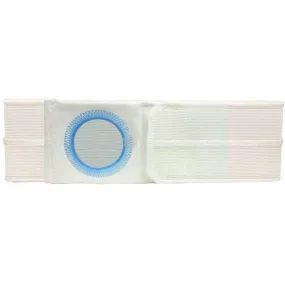 6" Left, White, Regular Elastic, Flat Panel Belt, Large, 3-3/4" Opening Placed 1" From Bottom