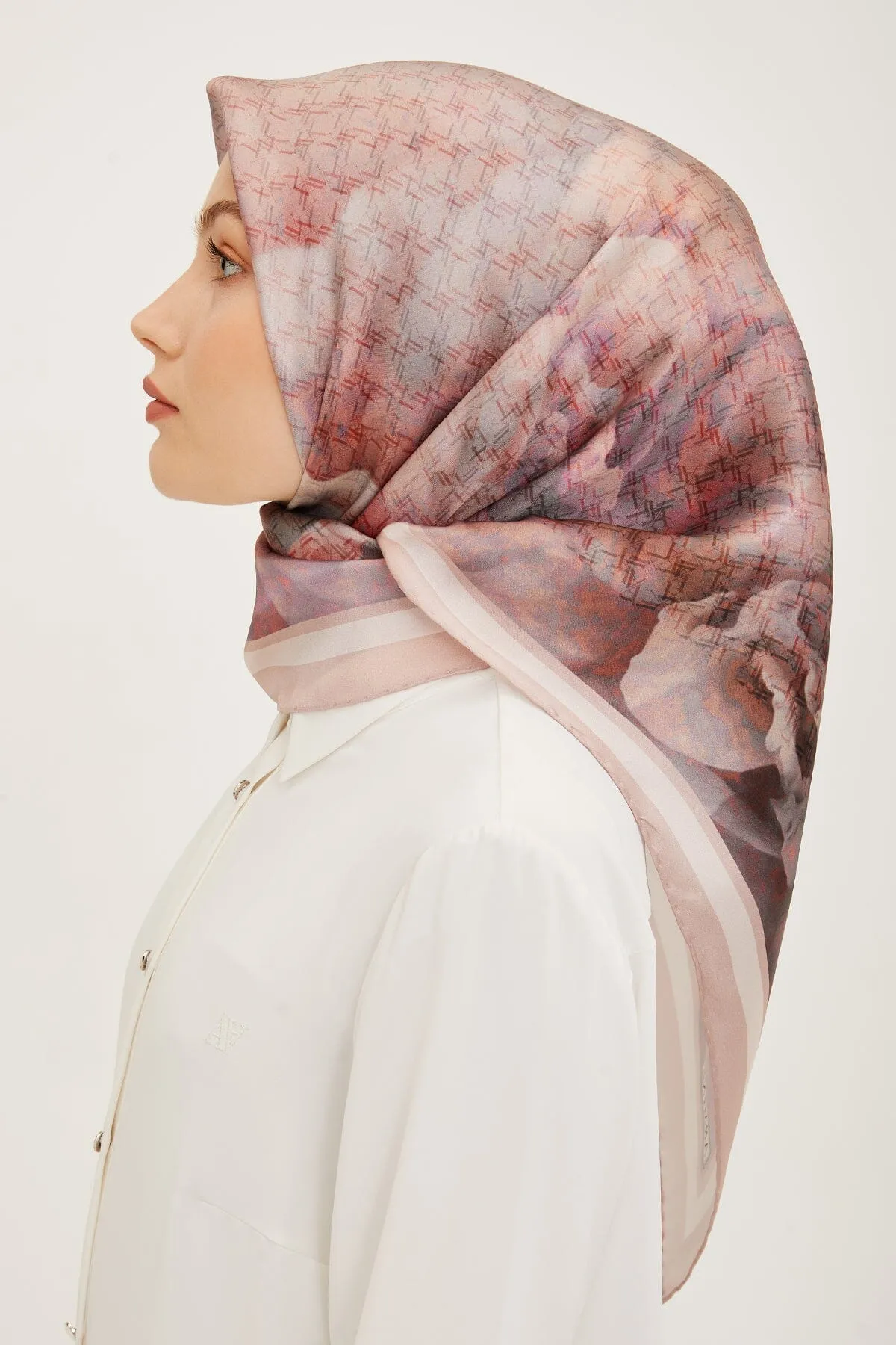 Armine Anggun Floral Silk Scarf #26