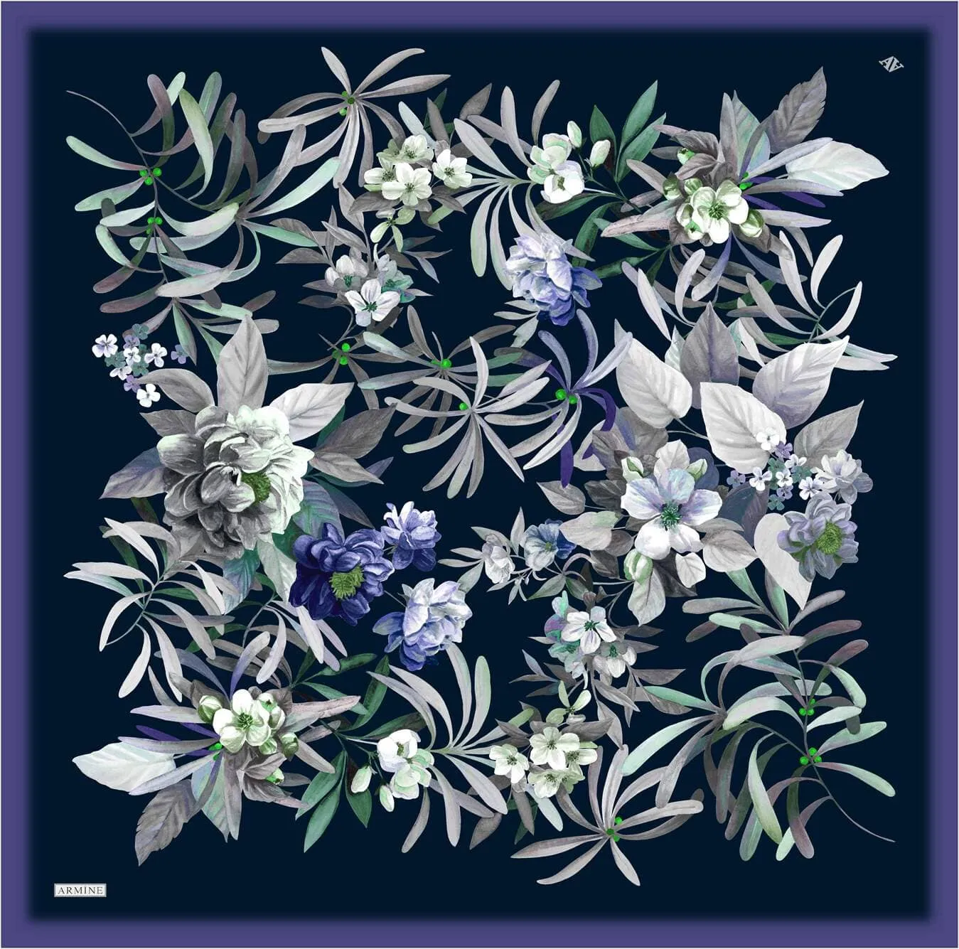 Armine Ayu Floral Silk Scarf #23