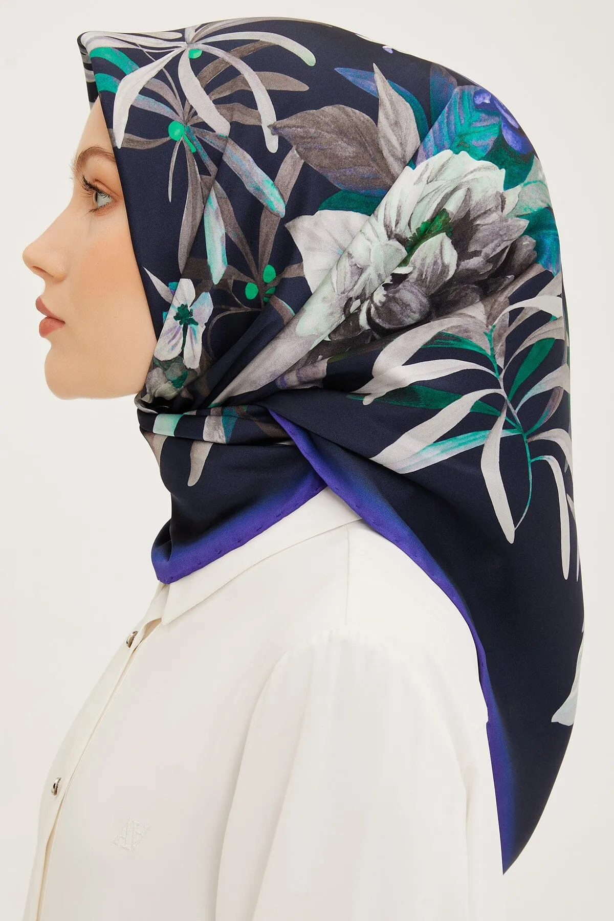 Armine Ayu Floral Silk Scarf #23