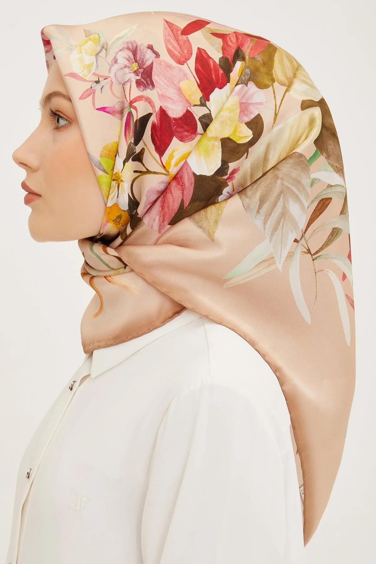 Armine Ayu Floral Silk Scarf #32