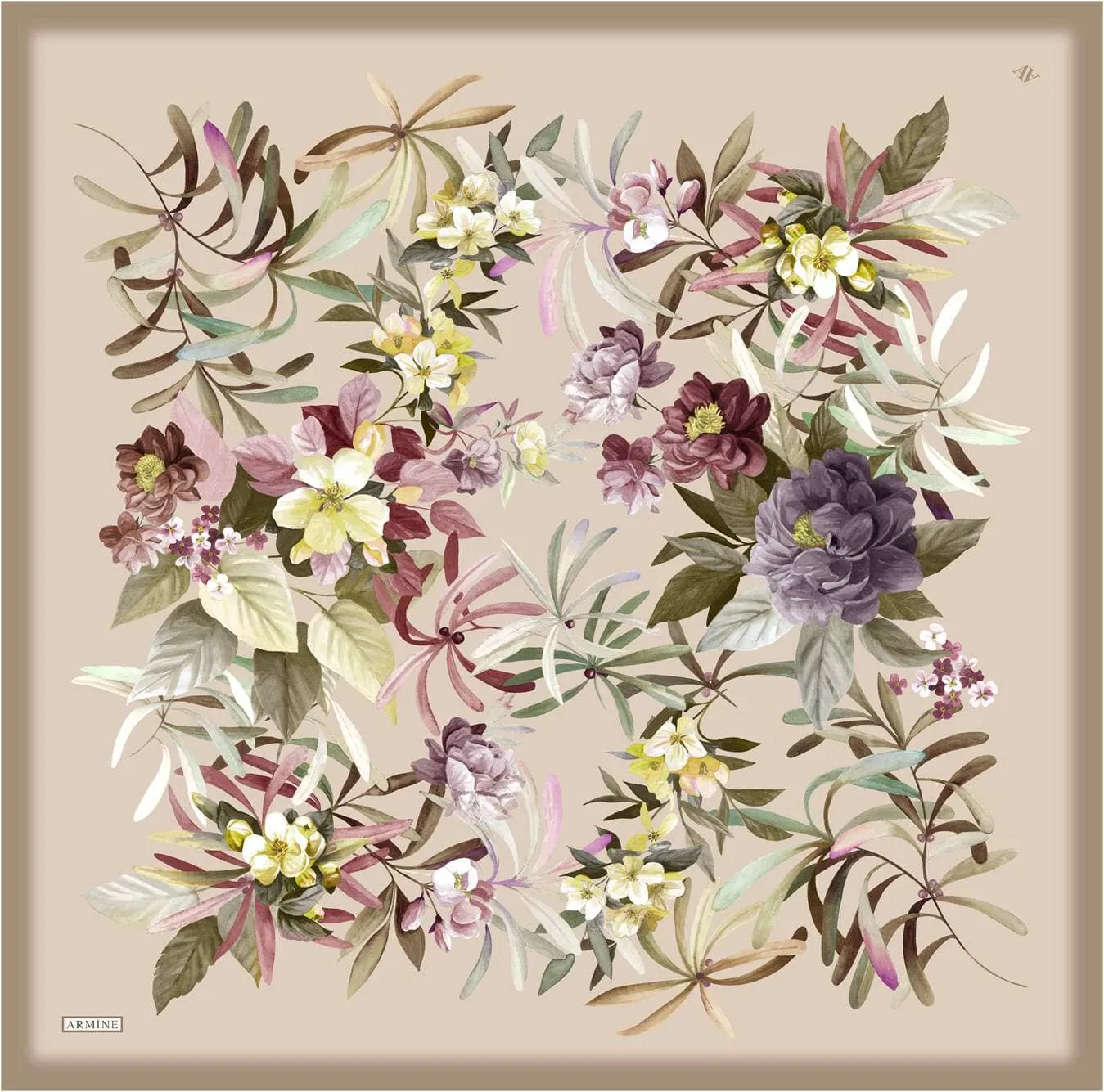 Armine Ayu Floral Silk Scarf #32