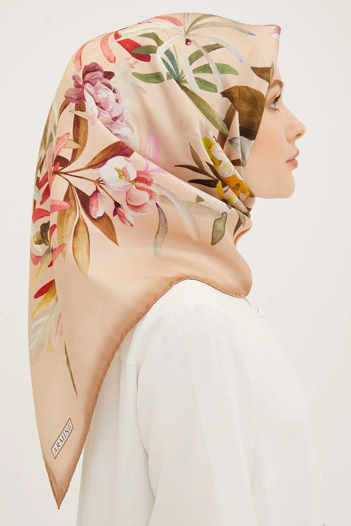 Armine Ayu Floral Silk Scarf #32