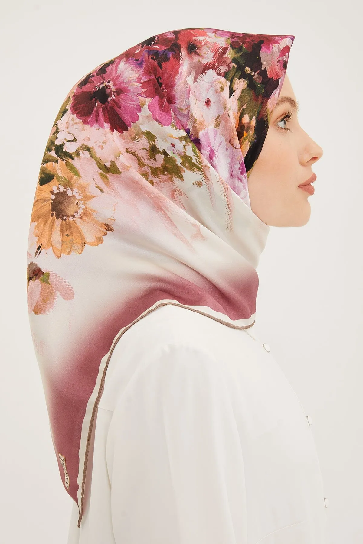 Armine Estella Floral Silk Scarf #1