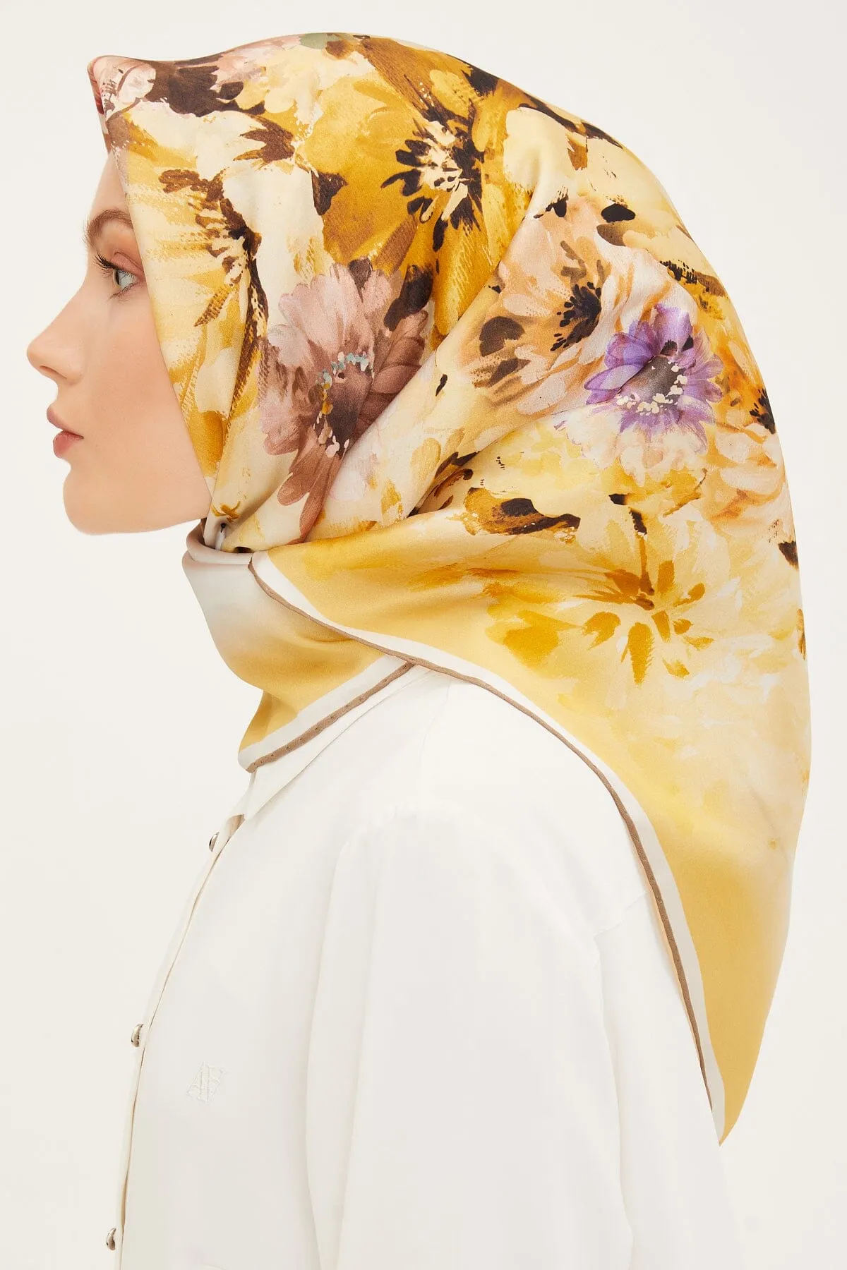 Armine Estella Floral Silk Scarf #6