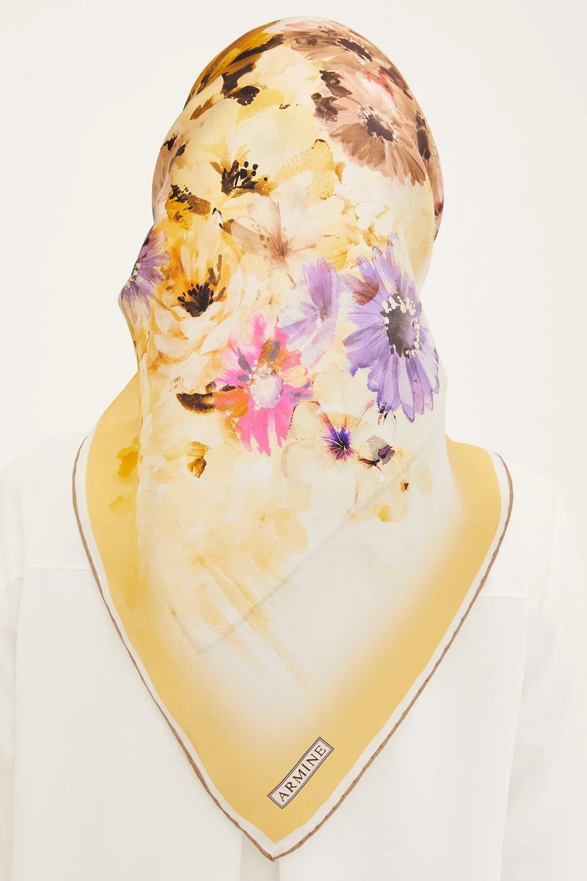 Armine Estella Floral Silk Scarf #6