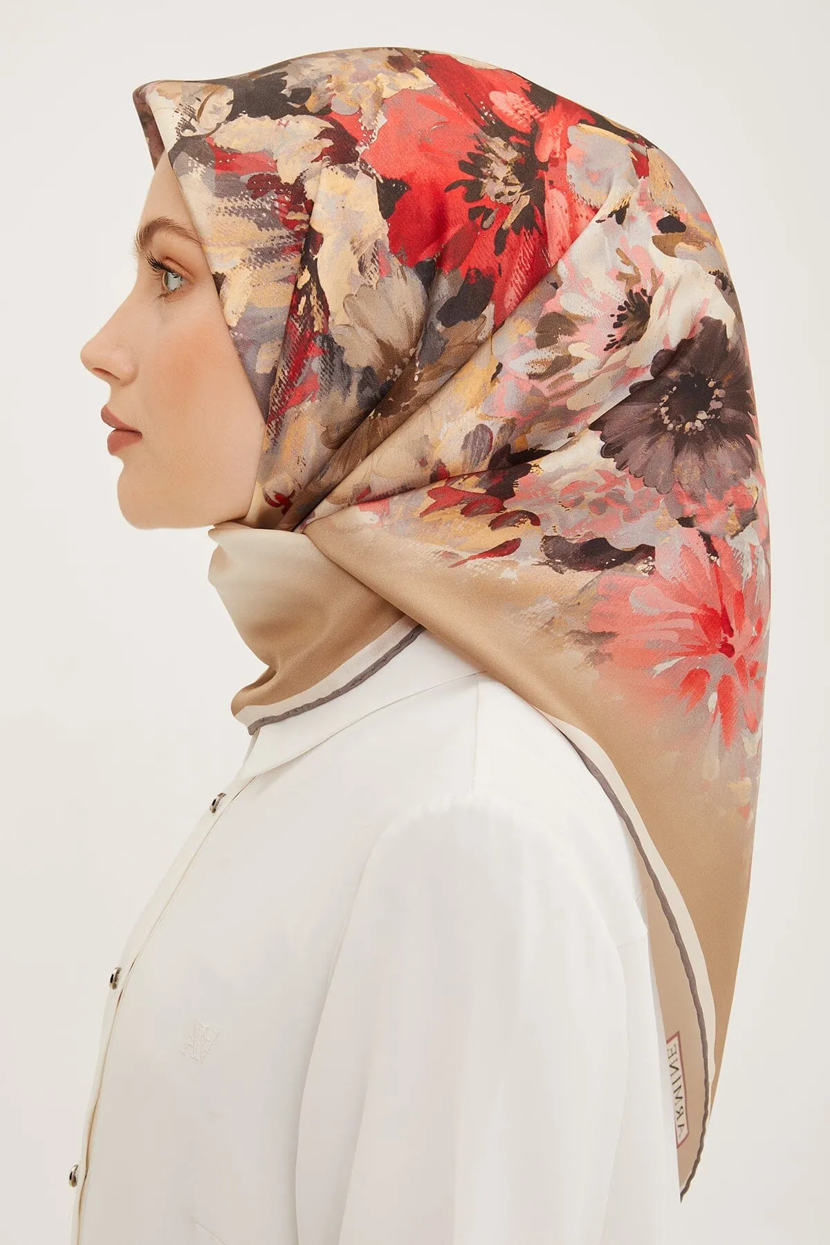 Armine Estella Floral Silk Scarf #9