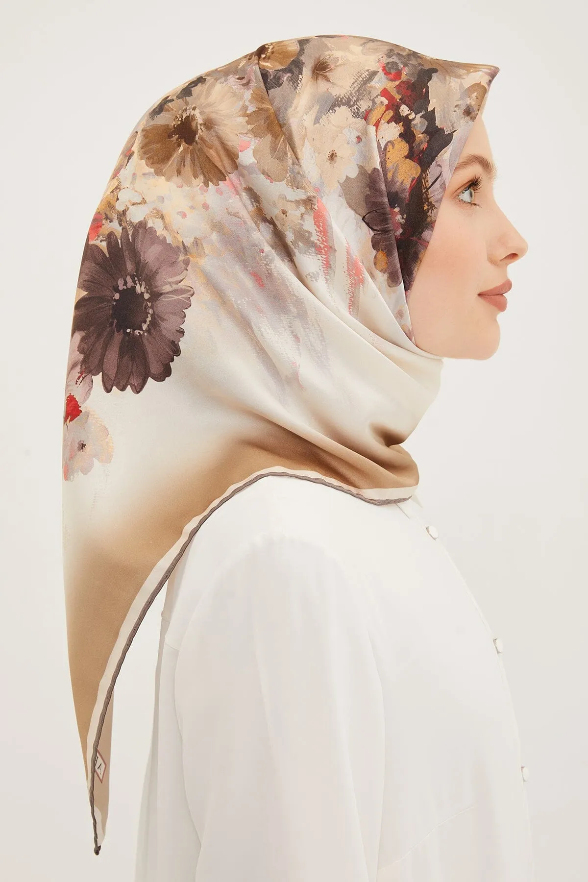 Armine Estella Floral Silk Scarf #9