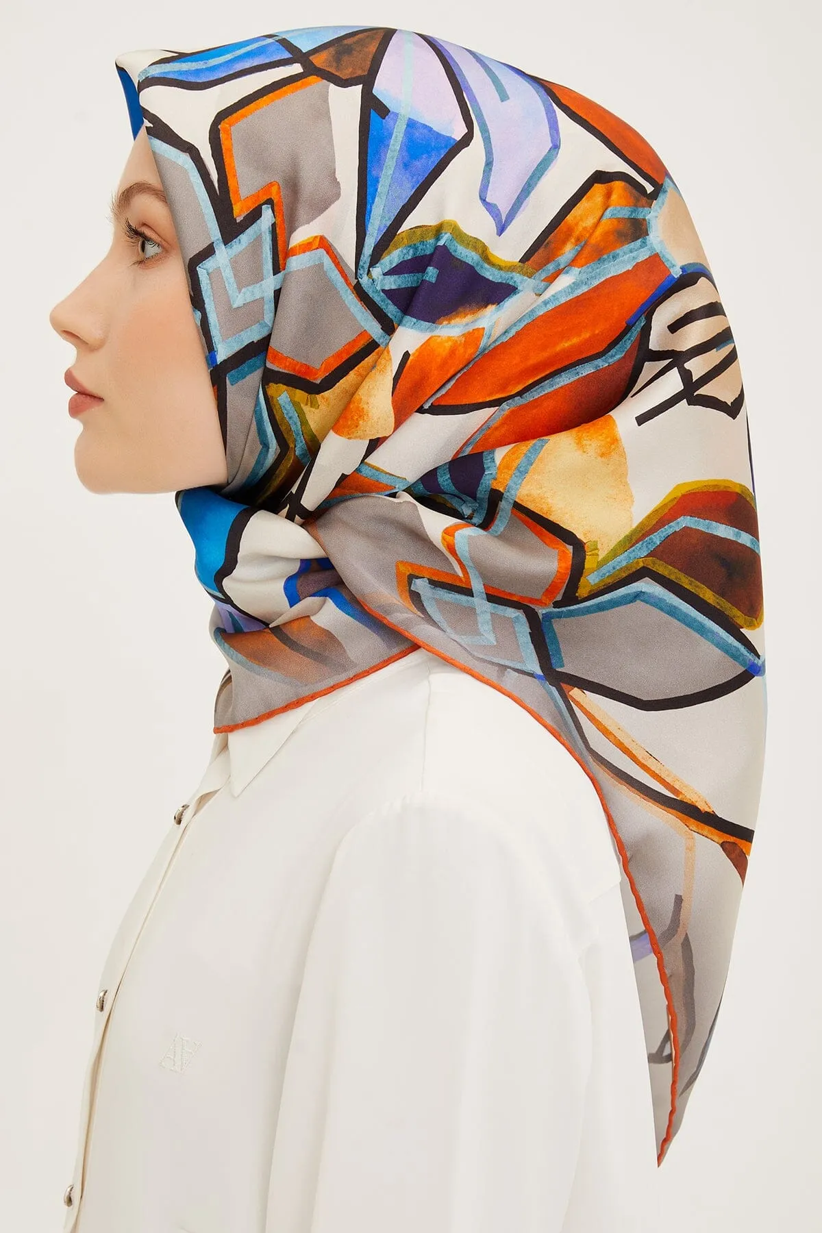 Armine Fion Floral Silk Scarf #3