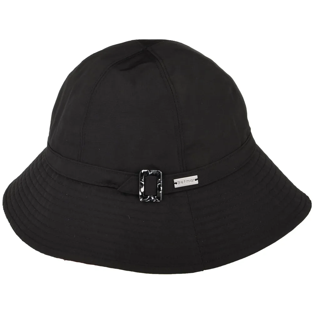 Betmar Hats Frederique Rain Cloche Hat - Black