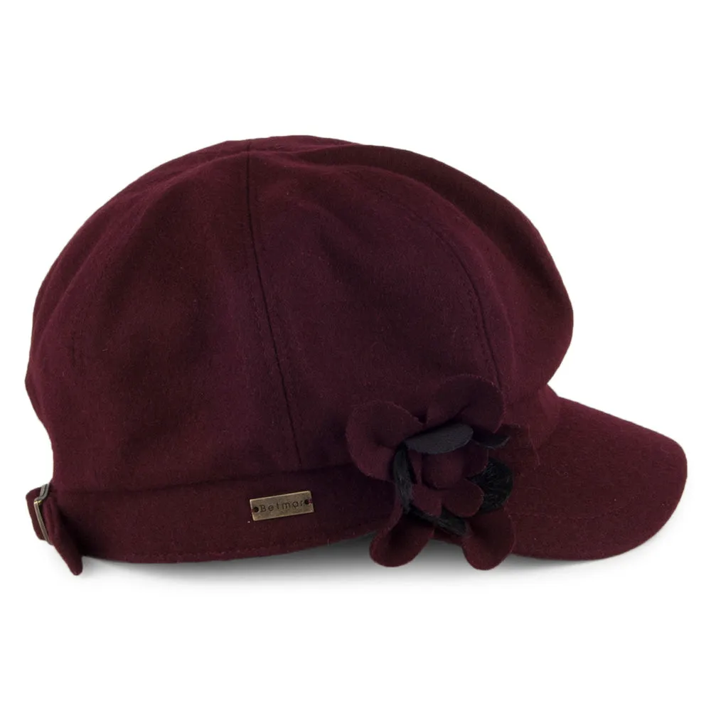 Betmar Hats Lydia Baker Boy Cap - Plum