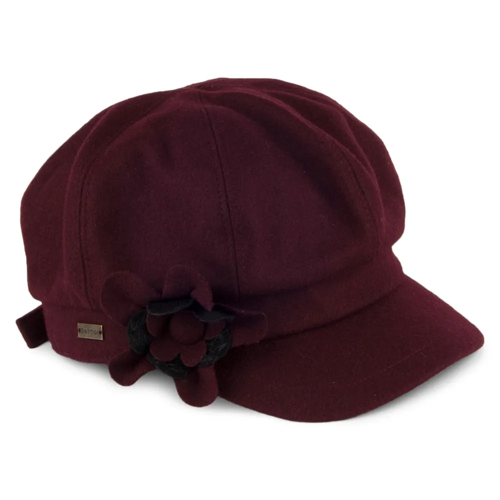 Betmar Hats Lydia Baker Boy Cap - Plum