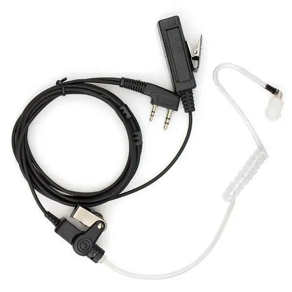 Big Size PTT 2Pin Mic Earpiece Headset For Kenwood Retevis H777 RT5R RT5 RT7 RT22 For Baofeng UV5R BF-888S UV-82 Walkie Talkie