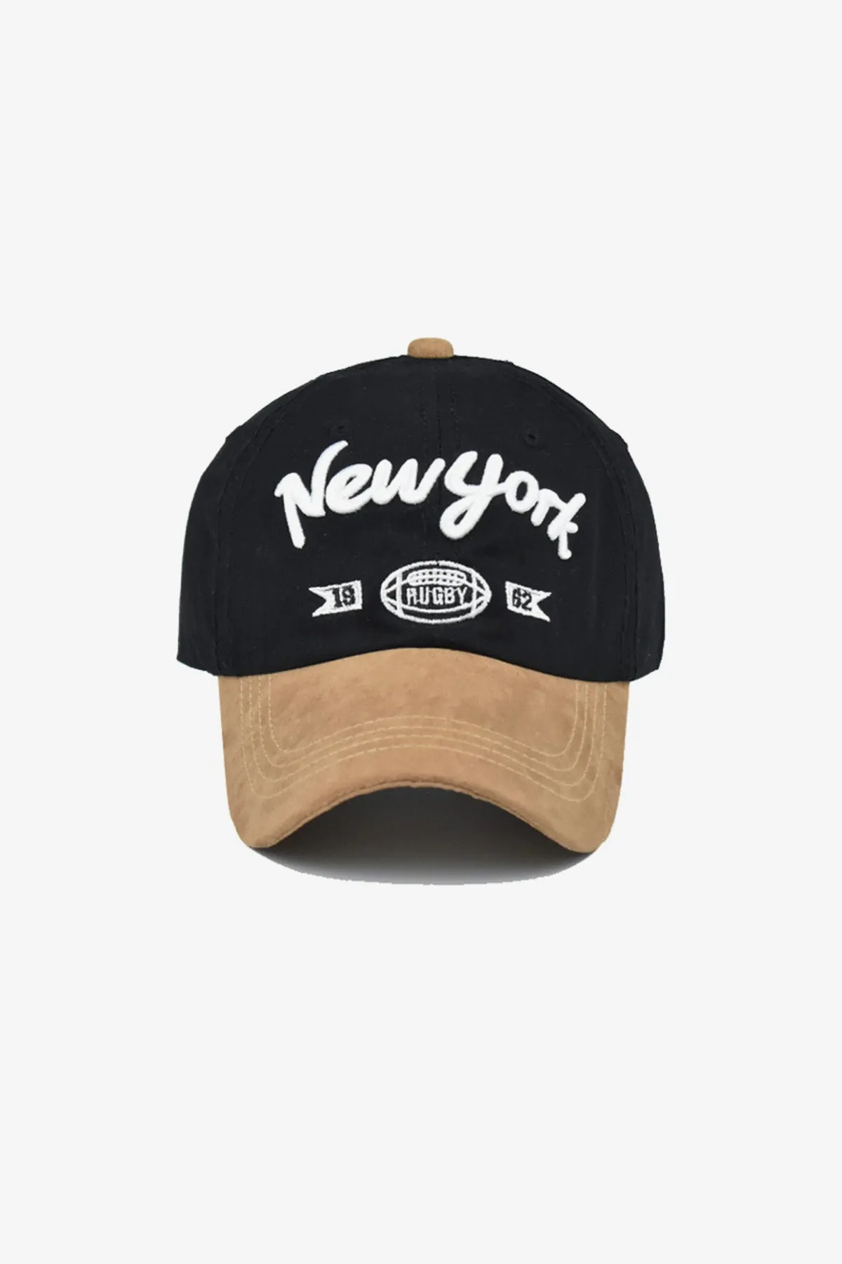 Black Cross Border New York Embroidered Cap  - S23 - MCP115R