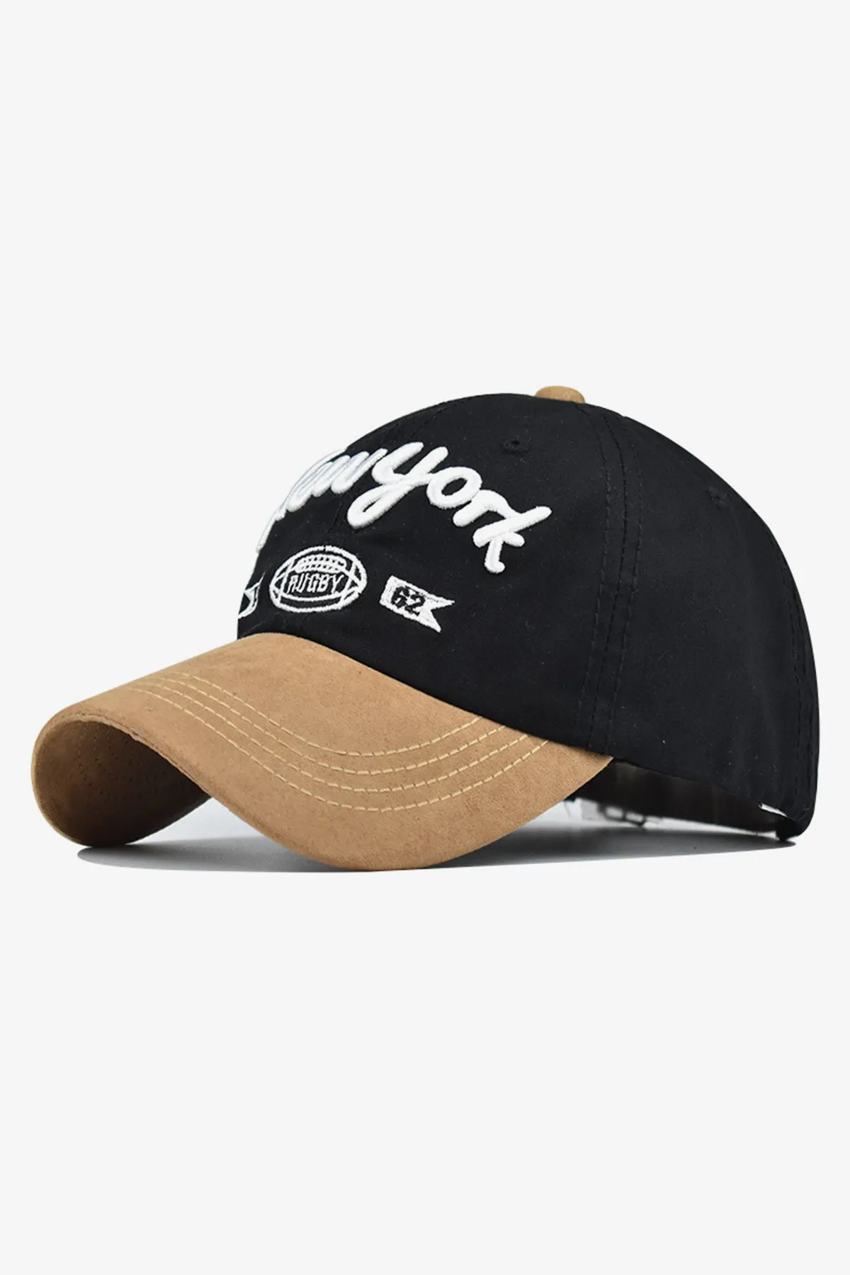 Black Cross Border New York Embroidered Cap  - S23 - MCP115R