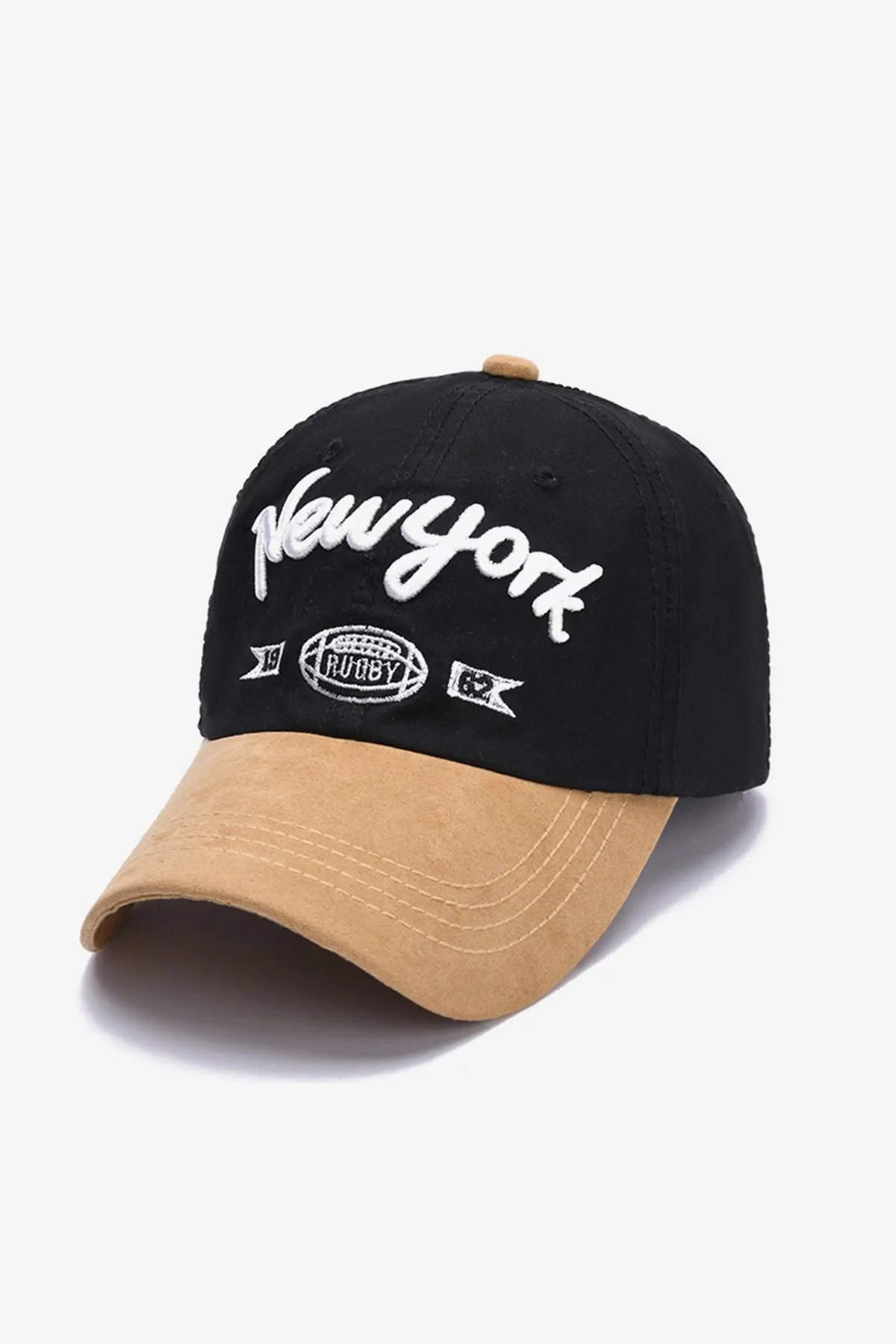 Black Cross Border New York Embroidered Cap  - S23 - MCP115R