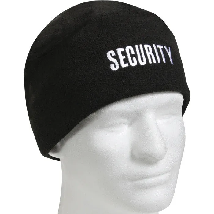 Black - SECURITY Polar Fleece Watch Cap