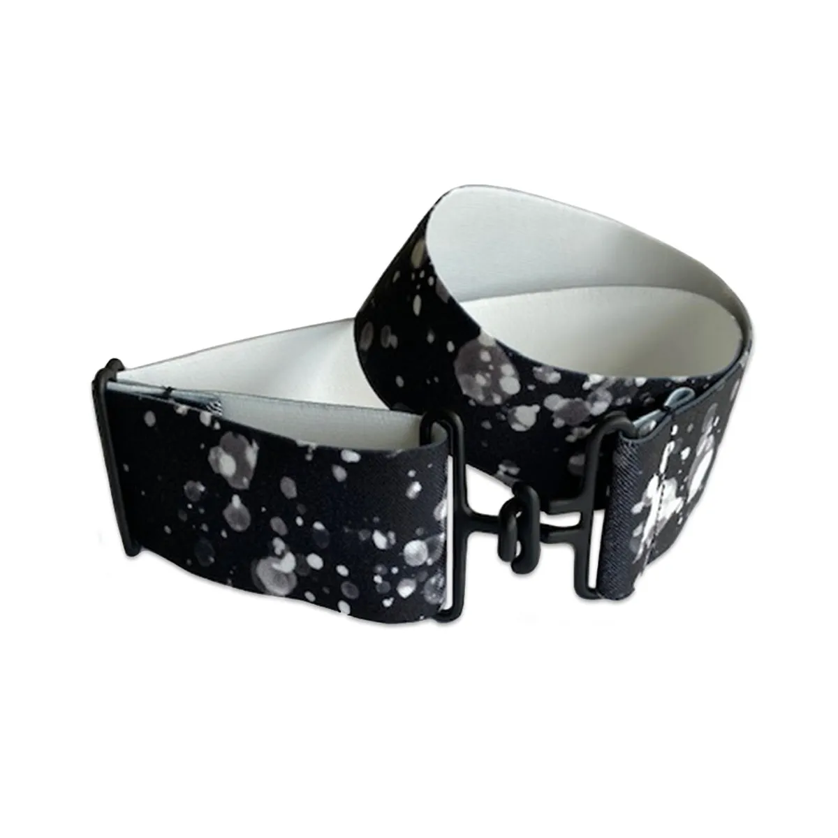 Black Splatter Elastic Belt