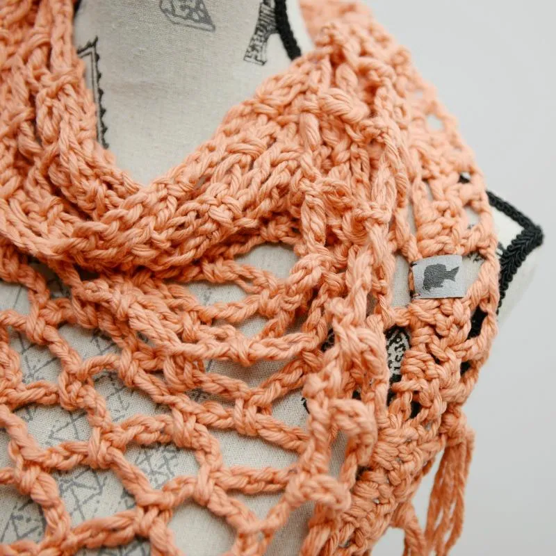 Boho Fringe Triangle Scarf