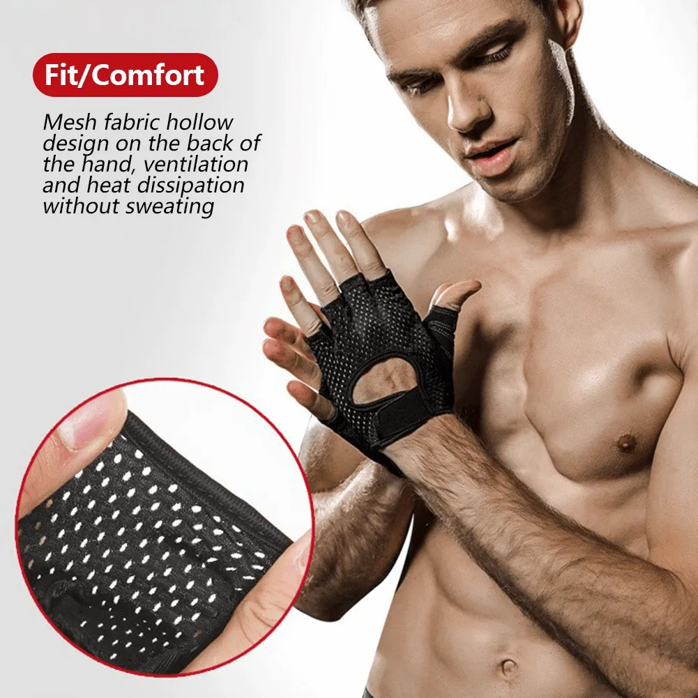 Breathable Half-Finger Weight Lifting Gloves - SF2187