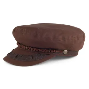 Brixton Hats Athens Fiddler Cap - Brown