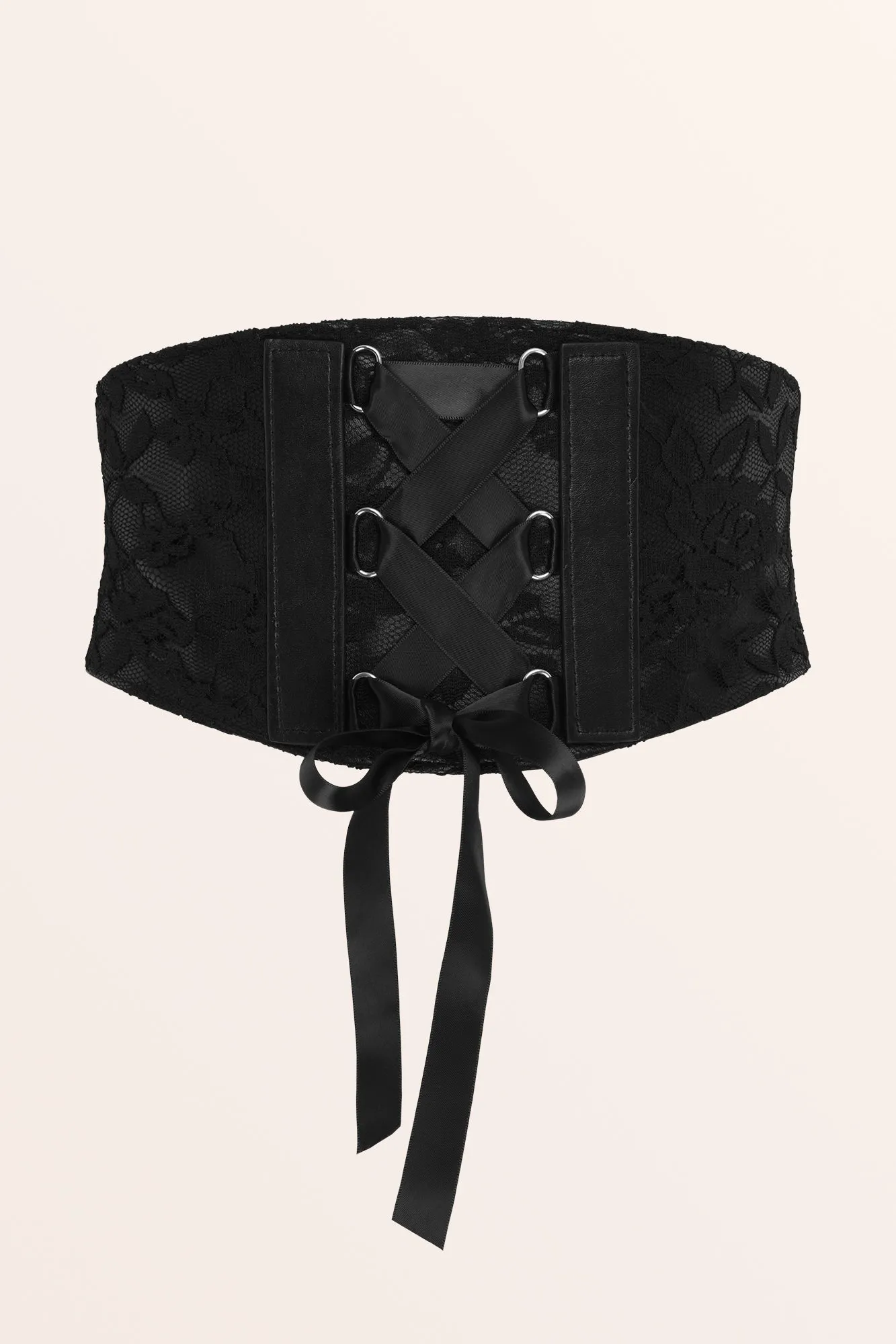 Corset Waspie Elastic Belt - Black