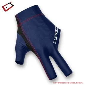 CUETEC AXIS BILLIARD GLOVES - BLUE