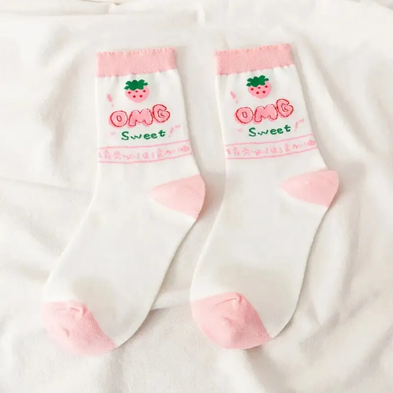 Cute Pastel Cartoon Socks