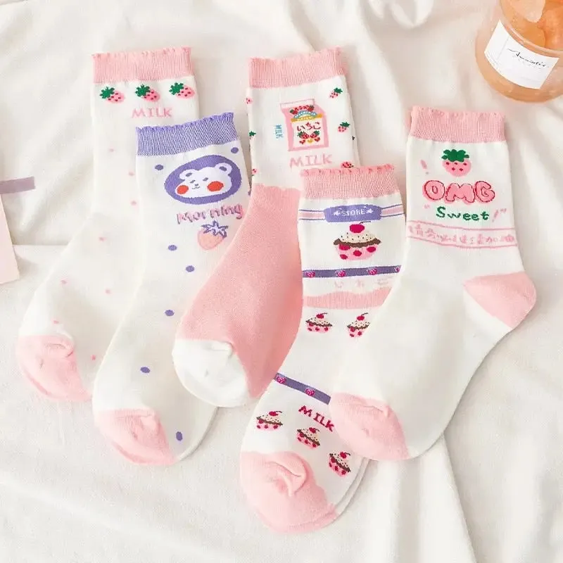 Cute Pastel Cartoon Socks