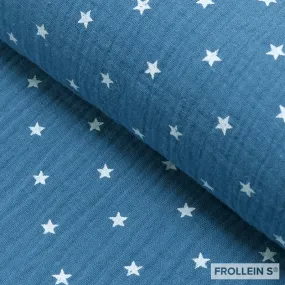 Double Gauze - Stars - Blue