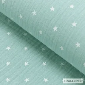 Double Gauze - Stars - Mint