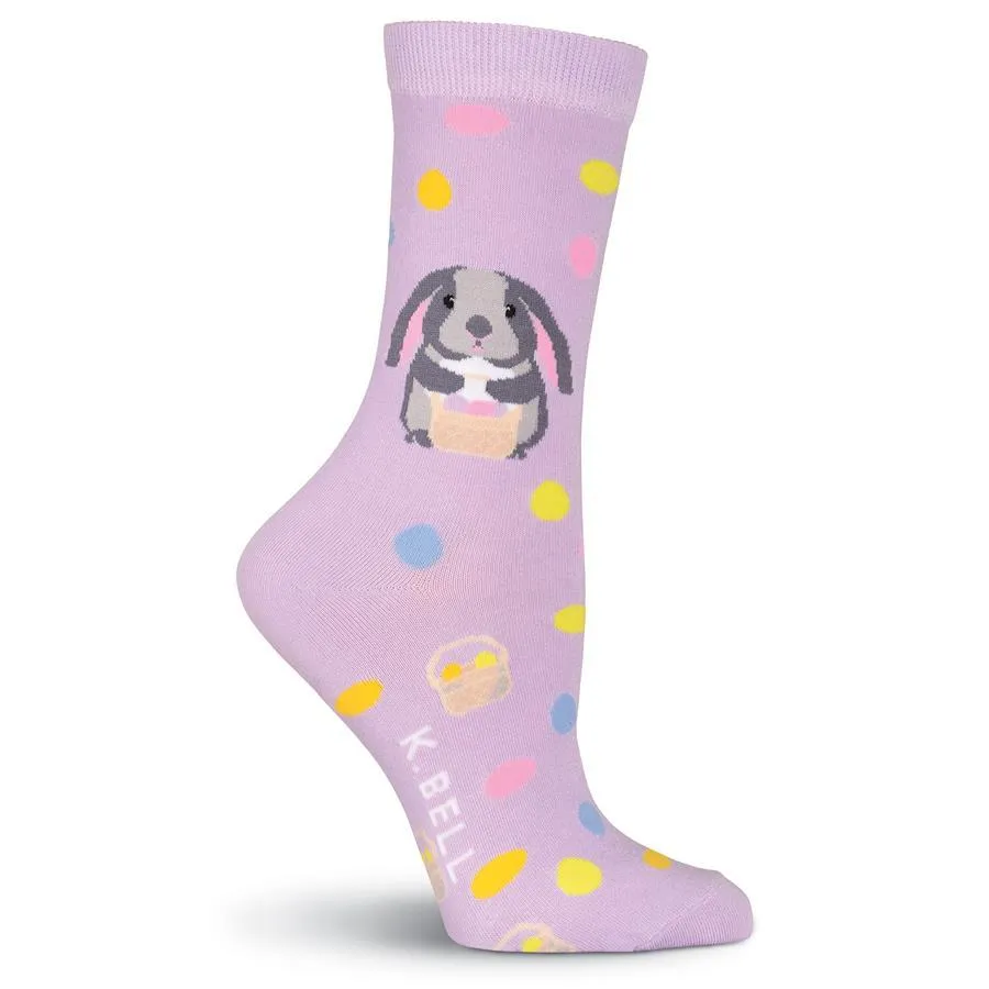 Easter Bunny Socks -Women's Crew Sock