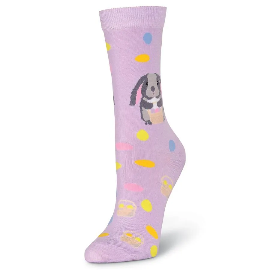 Easter Bunny Socks -Women's Crew Sock