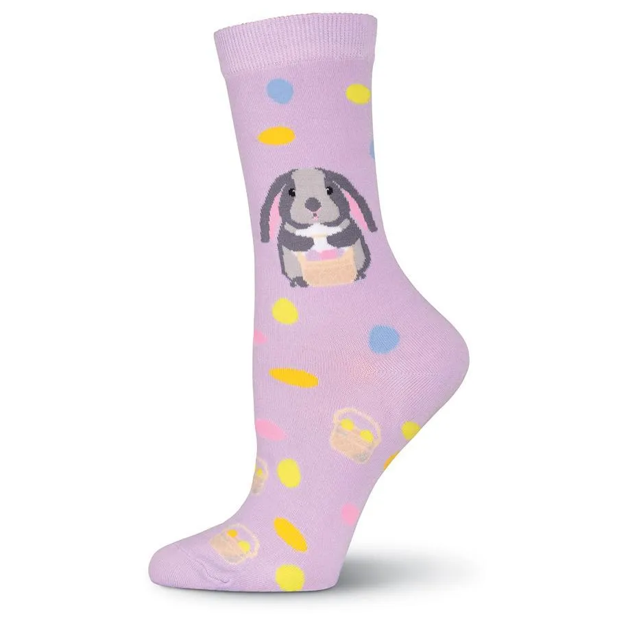 Easter Bunny Socks -Women's Crew Sock