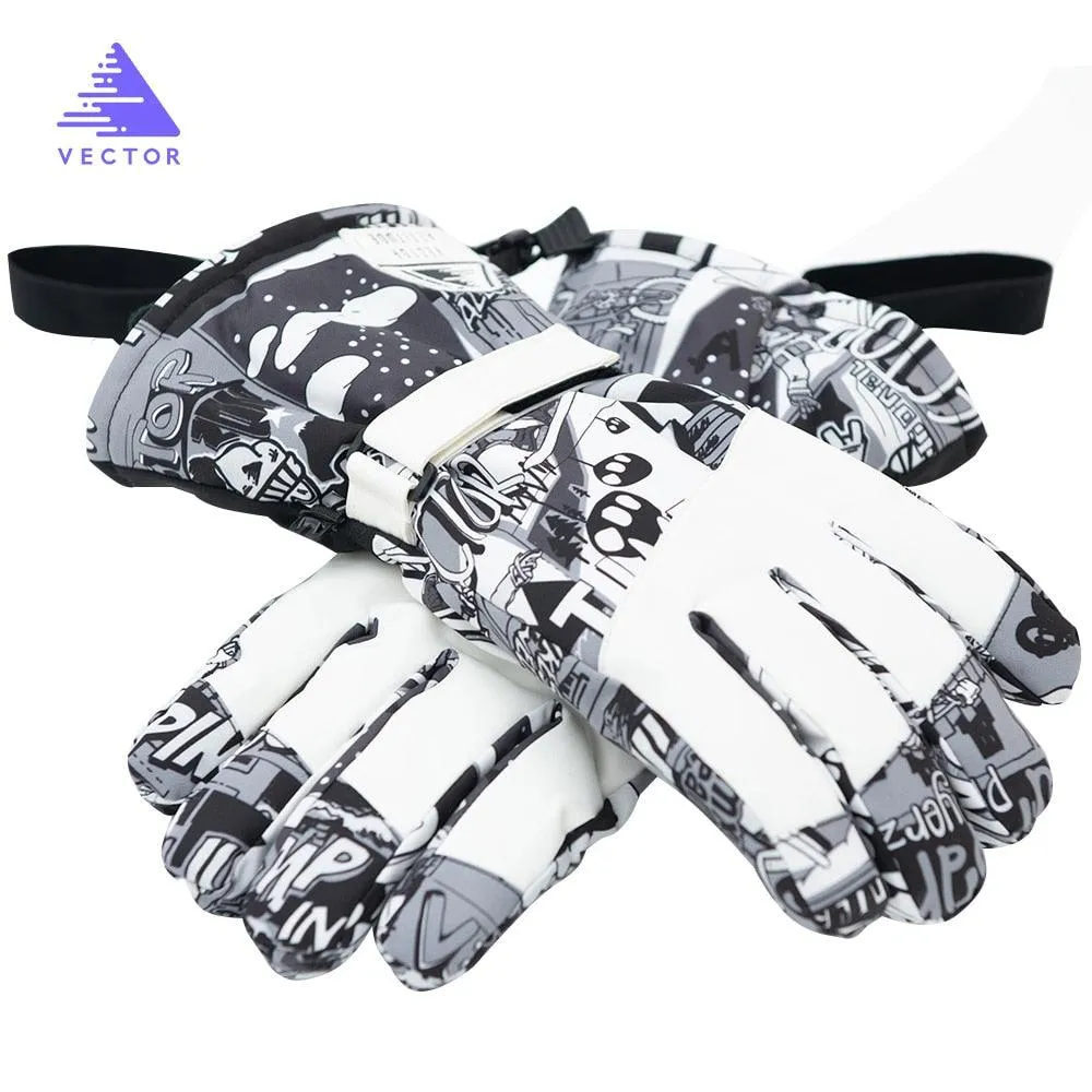 Extra Thick Men Women 2-IN-1 Mittens Ski Gloves