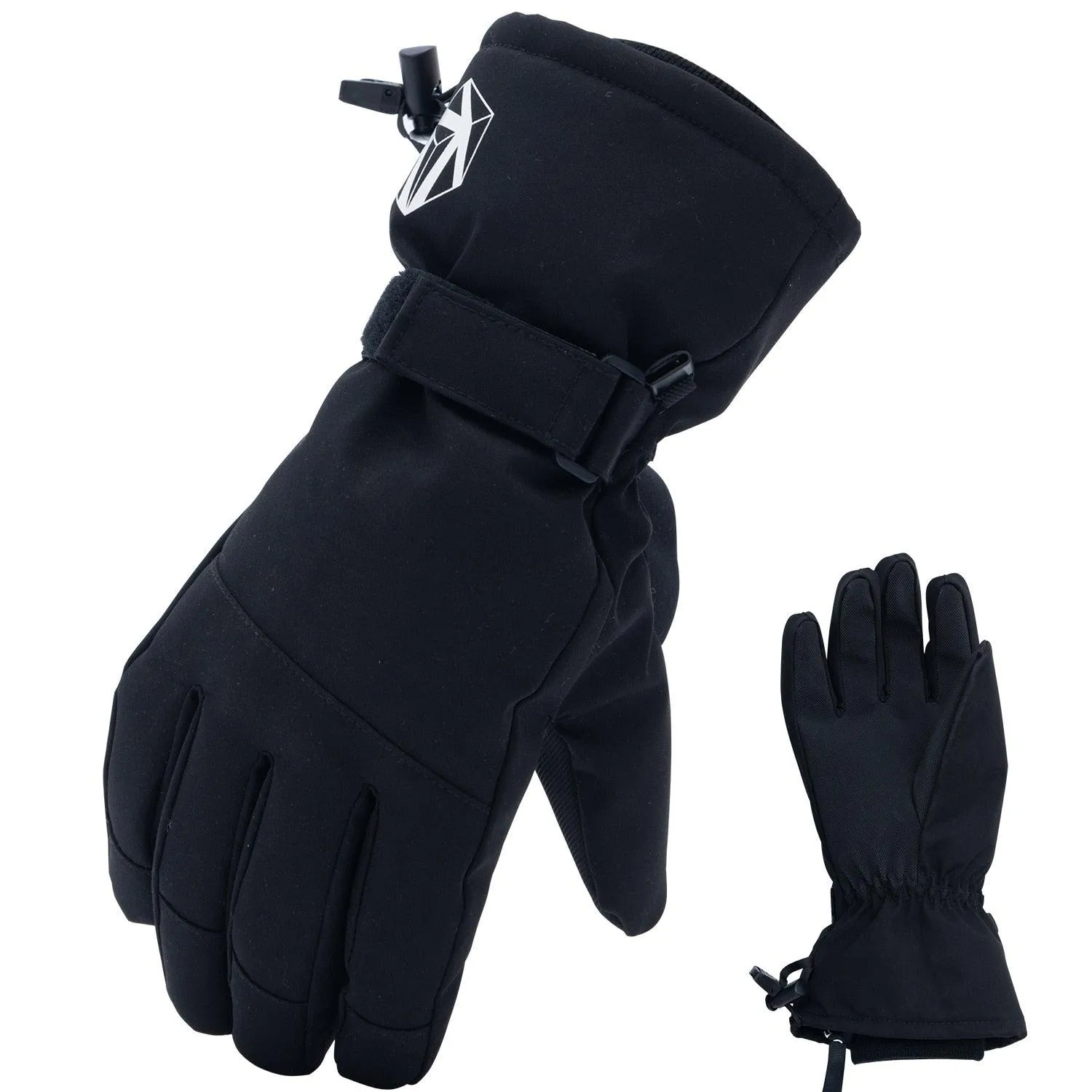 Extra Thick Men Women 2-IN-1 Mittens Ski Gloves