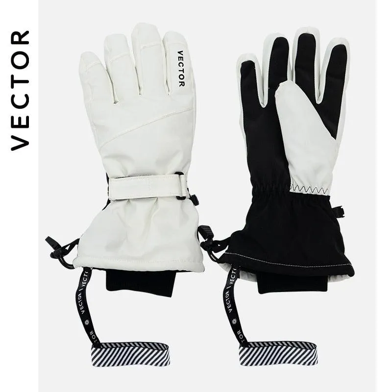 Extra Thick Men Women 2-IN-1 Mittens Ski Gloves