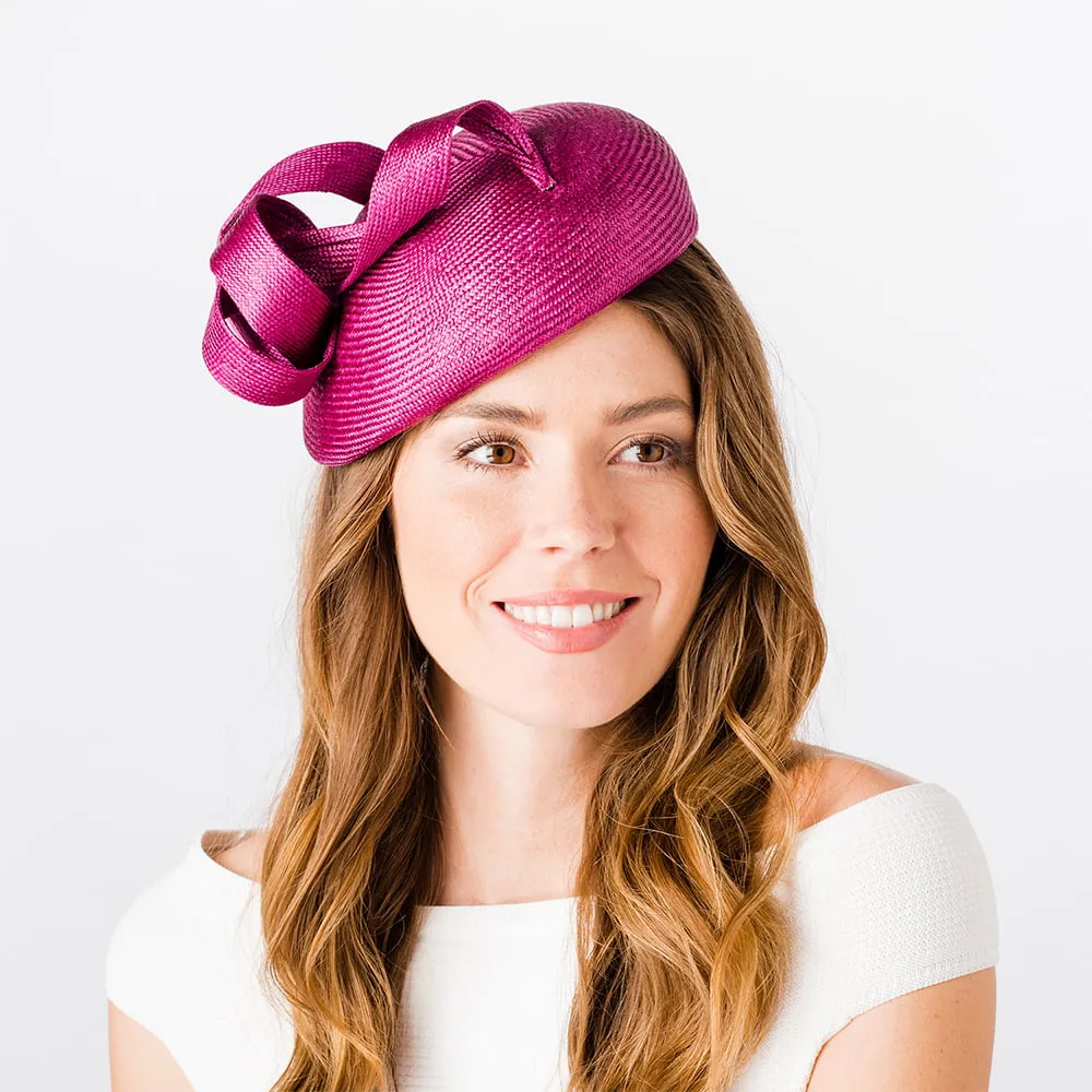 Failsworth Hats Genevieve Pillbox Hat - Berry