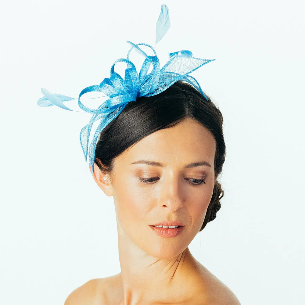 Failsworth Hats Jenaya II Fascinator - Sky Blue