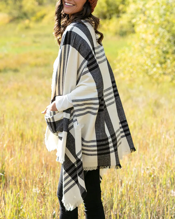 Grace & Lace Winter Weight Pocket Poncho/Scarf