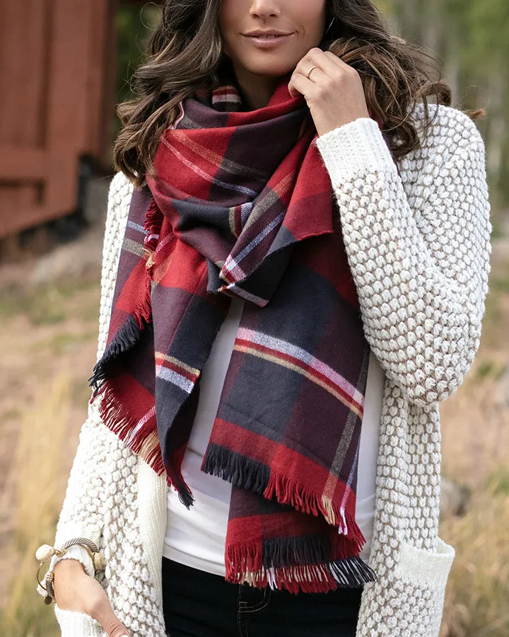 Grace & Lace Winter Weight Pocket Poncho/Scarf