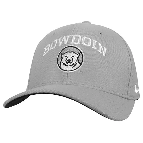 Gray Bowdoin & Medallion Swoosh Flex Hat from Nike