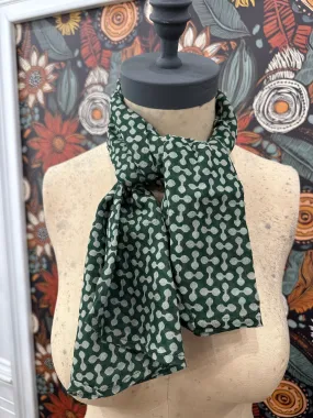 Gypsy Scarf ~ Pine Green and Cream - Jaded Gypsy