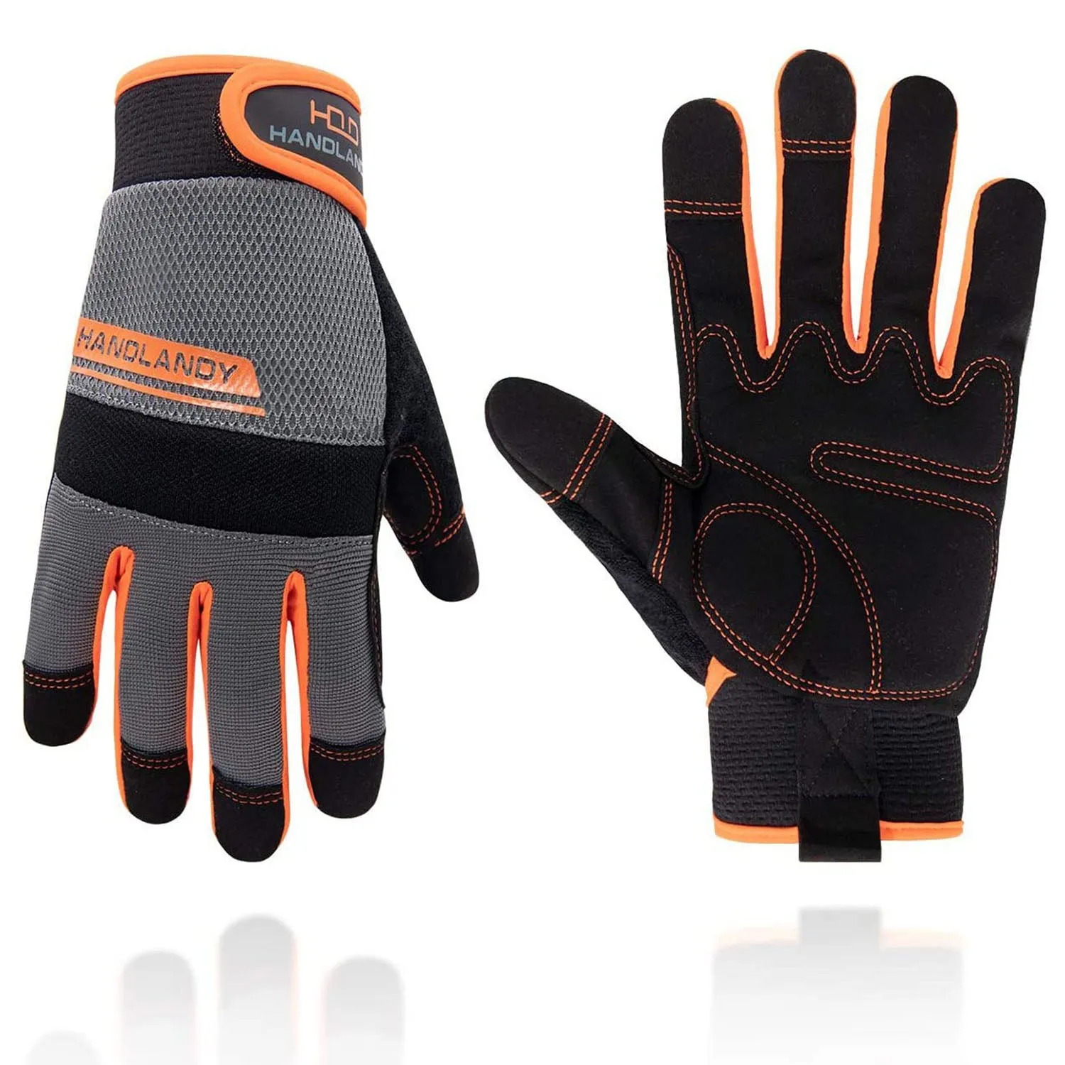 Handlandy Mens Women Mechanical Gloves Assemby Power Tools 6035OG