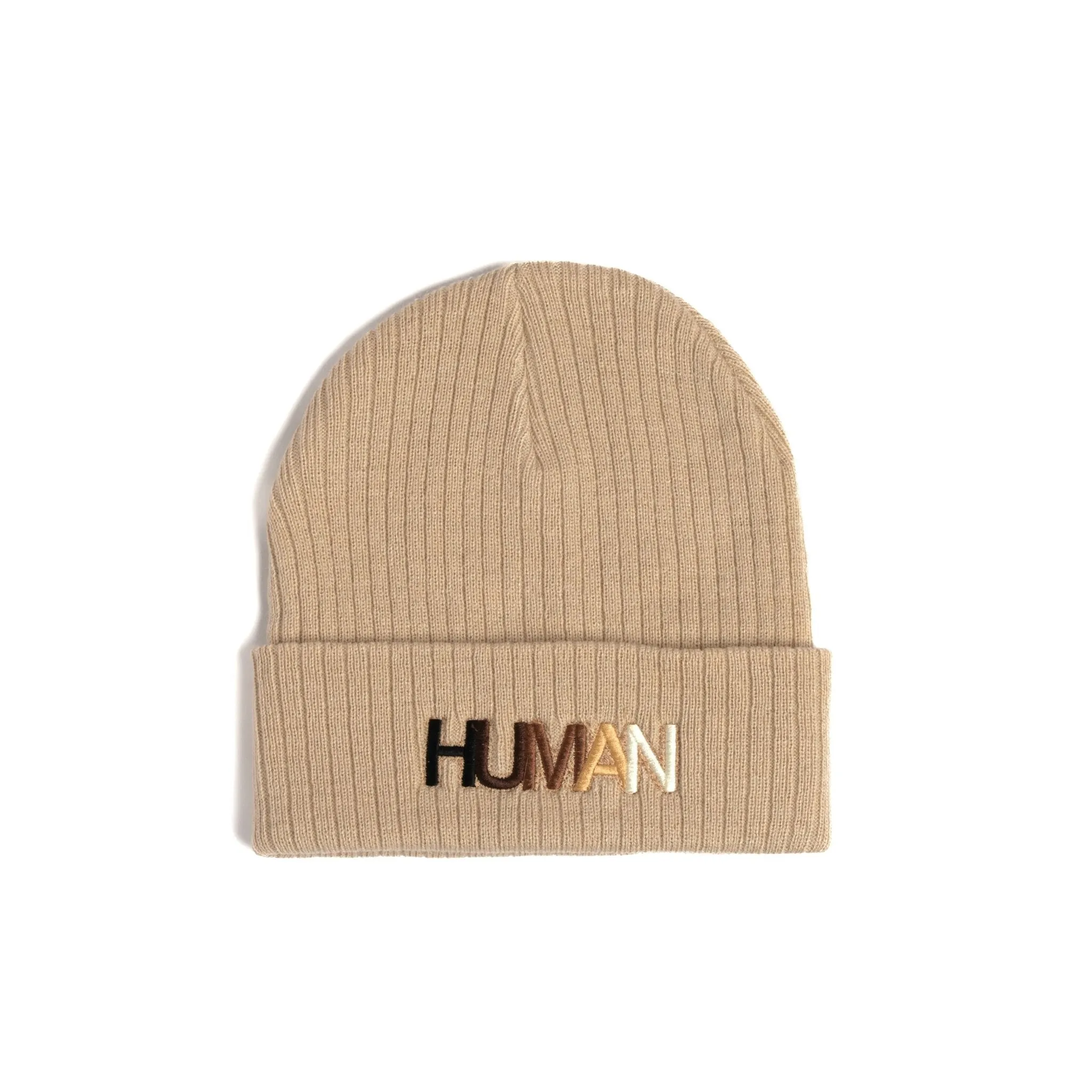 Human Embroidered Beanie