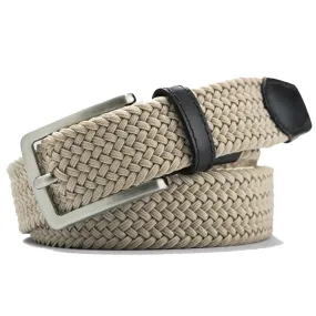 MEYER Woven Belt - Super Stretch - Beige