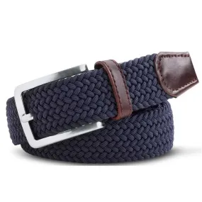 MEYER Woven Belt - Super Stretch - Navy