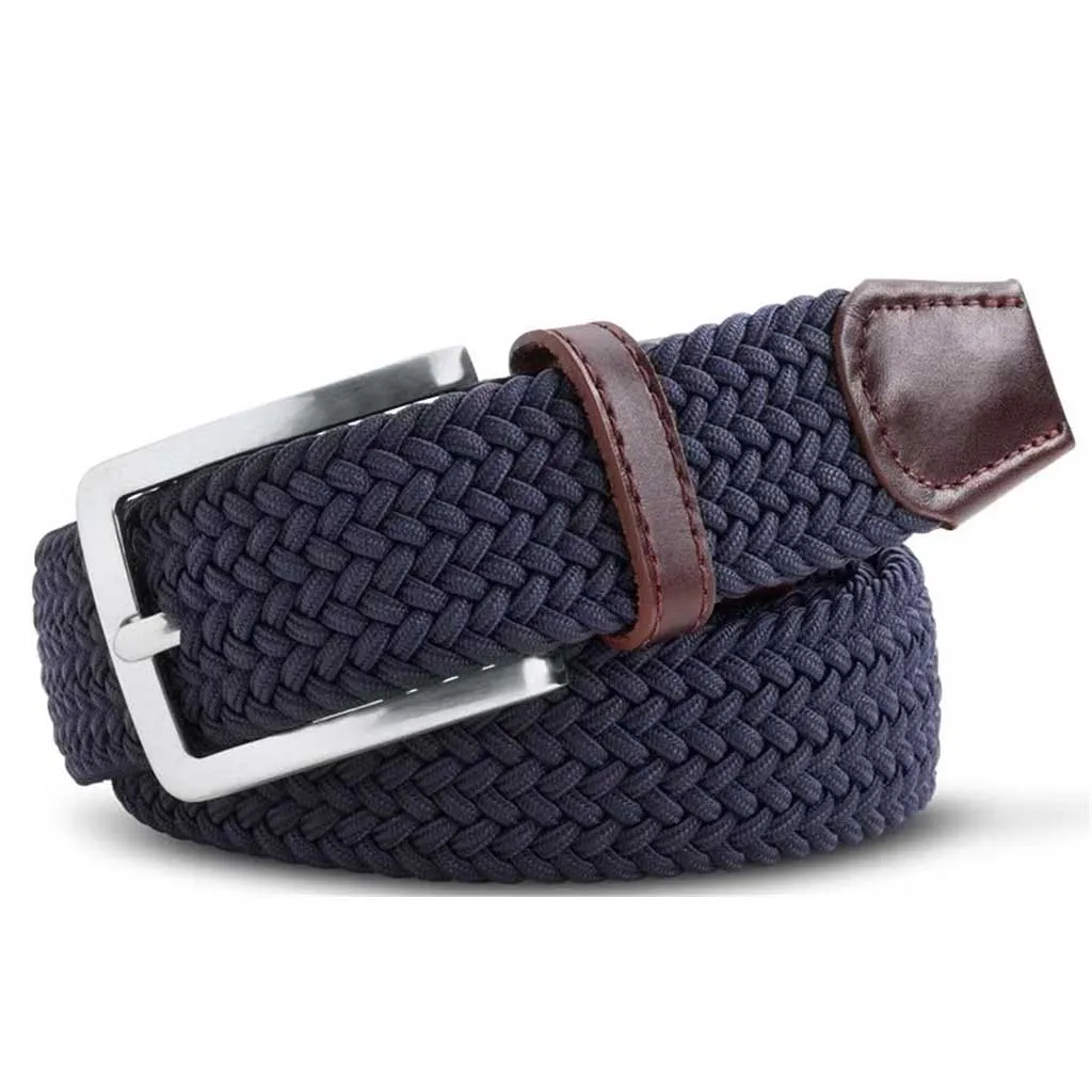 MEYER Woven Belt - Super Stretch - Navy